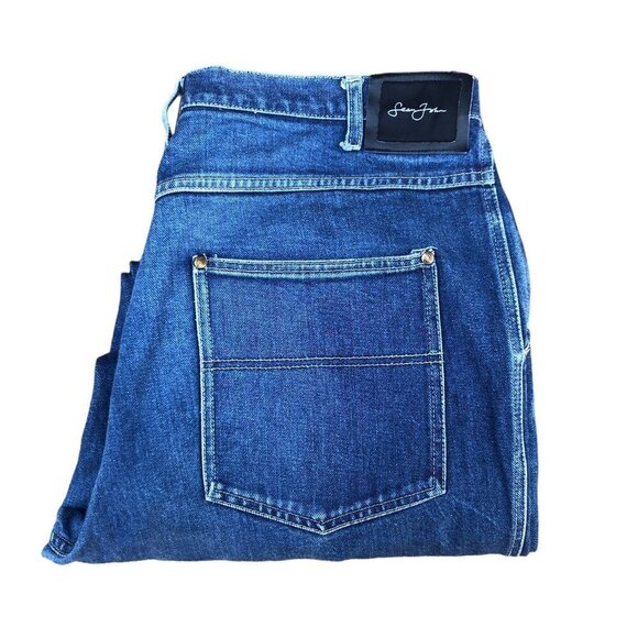 VINTAGE Sean John Jeans Size 38 Blue - Picture 4 of 9